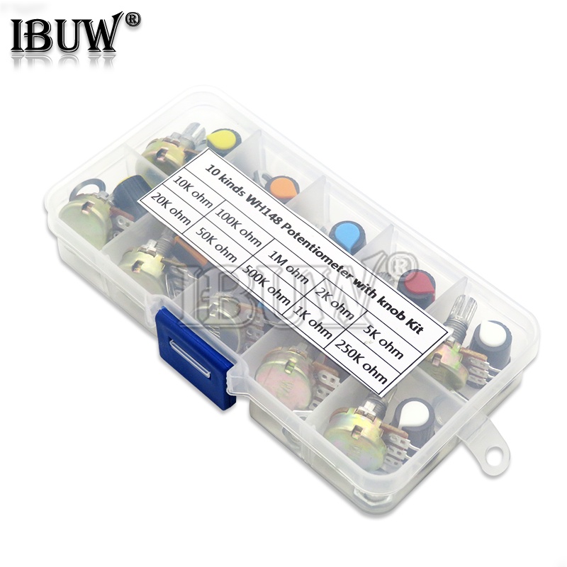 Chiết Áp WH148 B1K 2K 5K 10K 20K 50K 100K 500K 1M 15mm Chất Lượng Cao