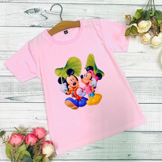 Áo thun bé gái in hình chuột Mickey