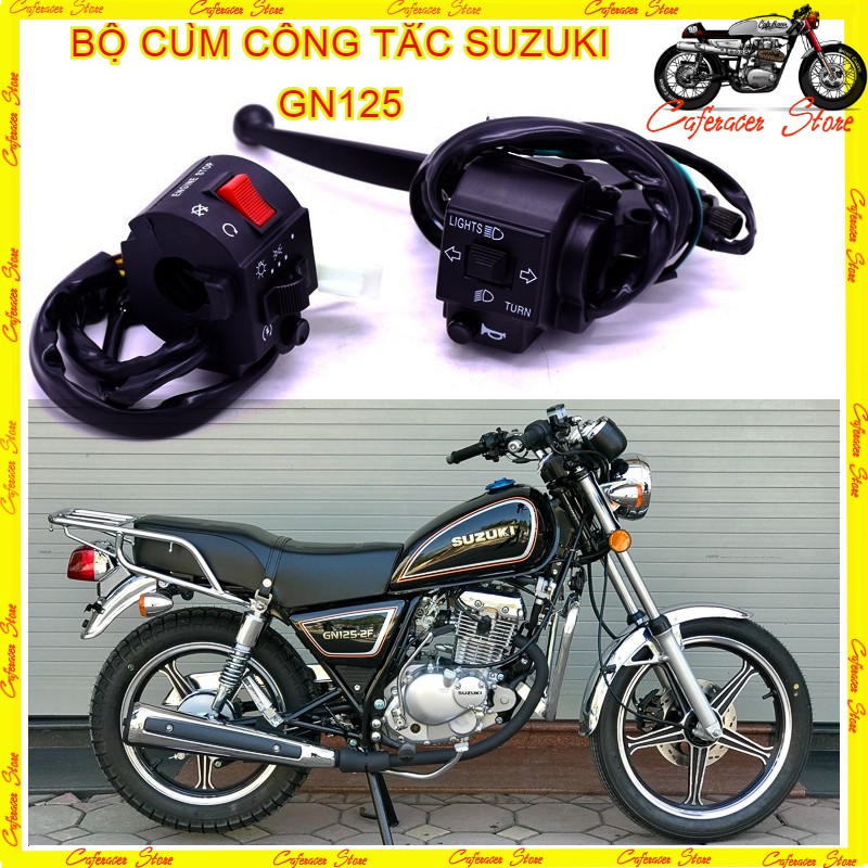 BỘ CÙM TAY LÁI SU GN125 💎Bộ Cùm Công Tắc Liền Tay Côn SU GN125 , Bộ cùm công tắc độ xe cafe racer, tracker