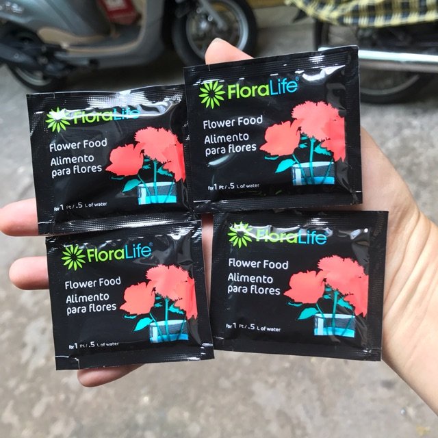 Combo 50 Gói chất dưỡng hoa tươi lâu Floralife từ Mỹ không hôi nước - 50 gói