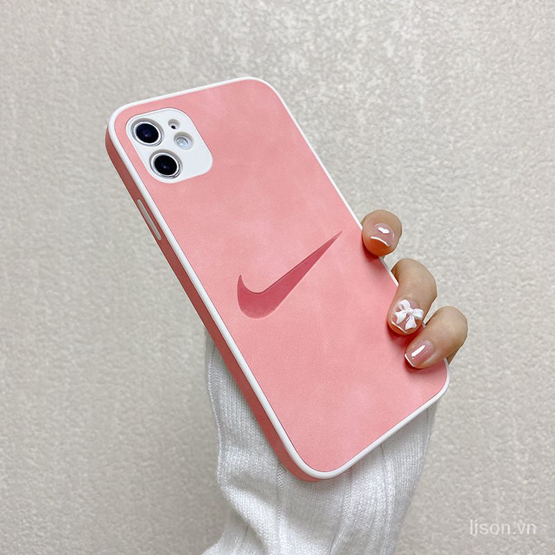 Ốp điện thoại phối da đơn giản thời trang cho iPhone11 /iphone12pro iphone xs max/iph