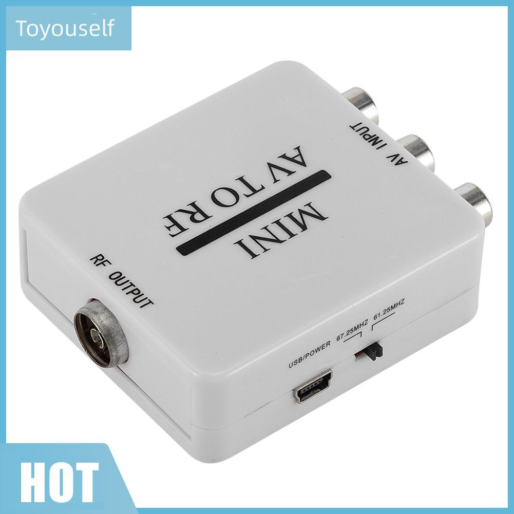 Bộ Chuyển Đổi Av Sang Rf Video Mini Hd 67.25 / 61.25mhz | BigBuy360 - bigbuy360.vn