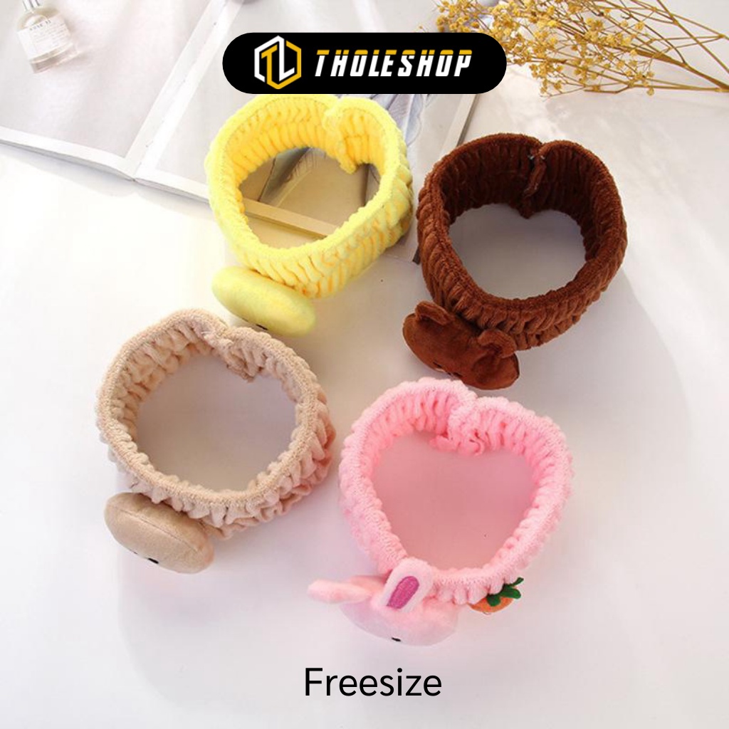 Băng Đô Rửa Mặt - Băng Đô Cài Tóc Hình Thú Phong Cách Hàn Quốc Unisex Trang Điểm 8548