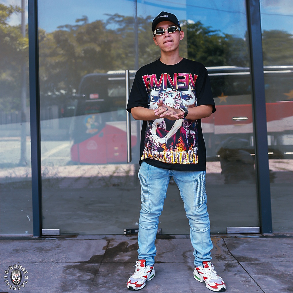 Áo Thun Rapper Eminem Slim Shady Oversize Phong Cách Hip-hop Unisex G-House Lifestyle