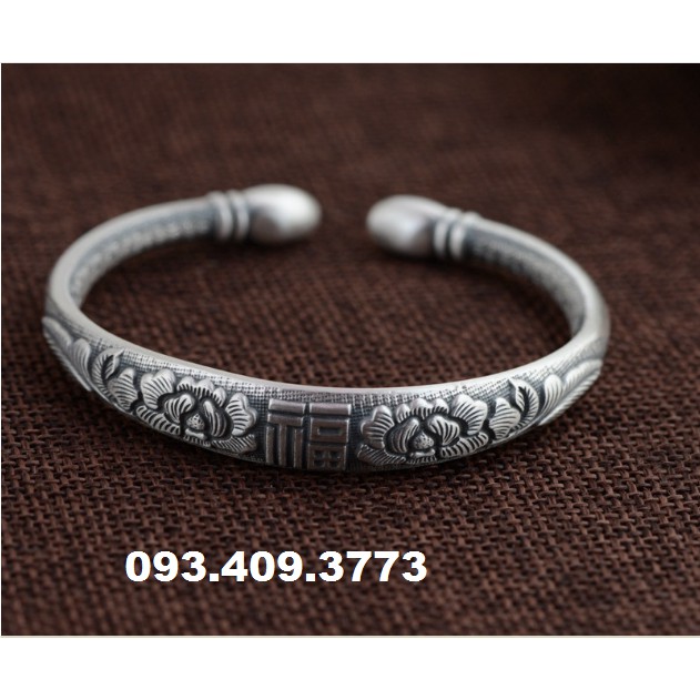 VÒNG TAY KHẮC OM MANI PADME HUM TÂY TẠNG - VT235