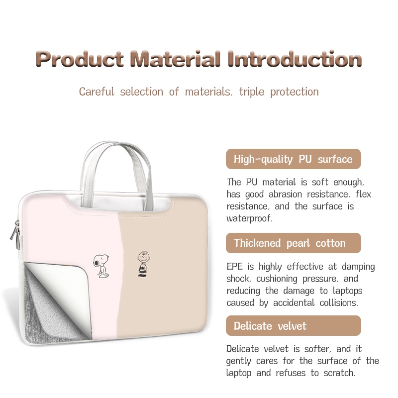 Túi Đựng Laptop Chống Thấm Nước Họa Tiết Hoạt Hình Cho Lenovo / Huawei / Acer / Asus / HP / Dell / Dell / Dell / 12 / 13 14 15 17 Inch