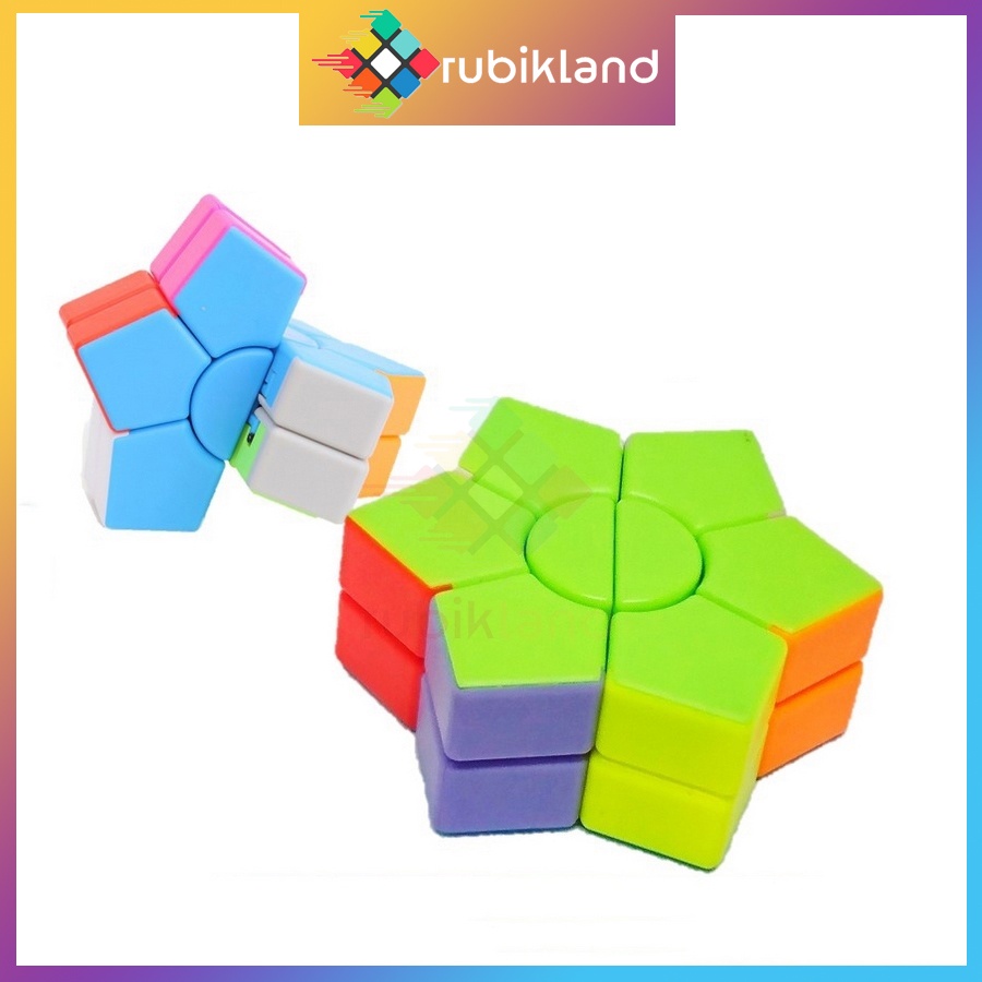 Rubik Biến Thể 2-Layer Super Square-1 Star Stickerless Rubic Đồ Chơi Trí Tuệ Trẻ Em