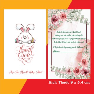 THIỆP CẢM ƠN ship cod 100 cái