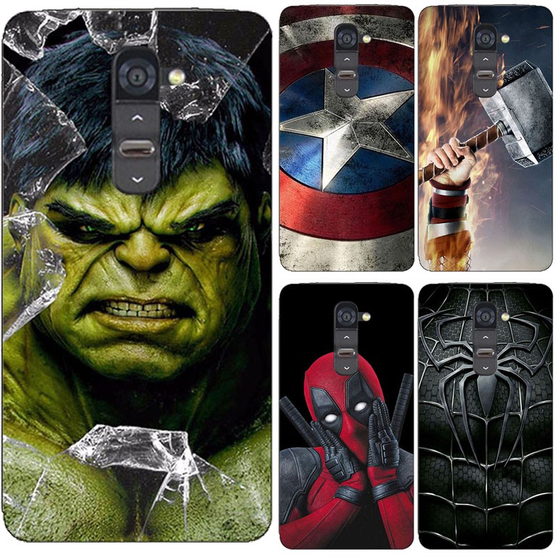 Ốp lưng silicone hình Marvel Super hero cho LG K7/Tribute 5 LS675 X210 X210DS K8 Lte K350e K350ds K350tr K350N K350