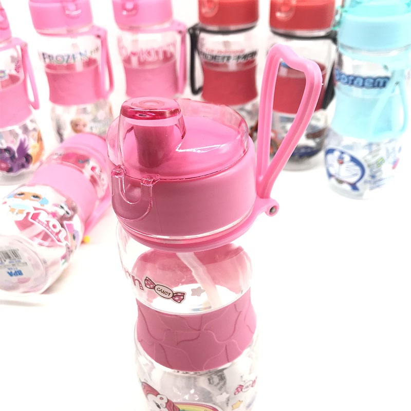 Bình Nước 400ML In Hình Hoạt Hình Dễ Thương
