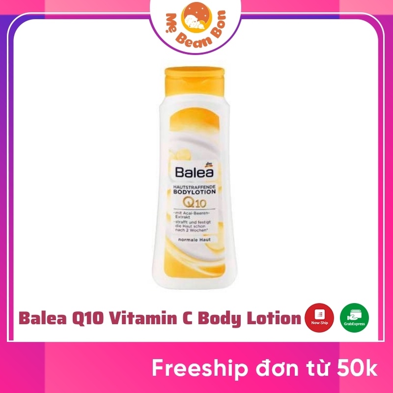 [HÀNG ĐỨC] Kem Dưỡng Thể Chống Nhăn Balea Q10 Vitamin C Body Lotion Hàng Chuẩn Đức 400ml Dưỡng Ẩm Sáng Da