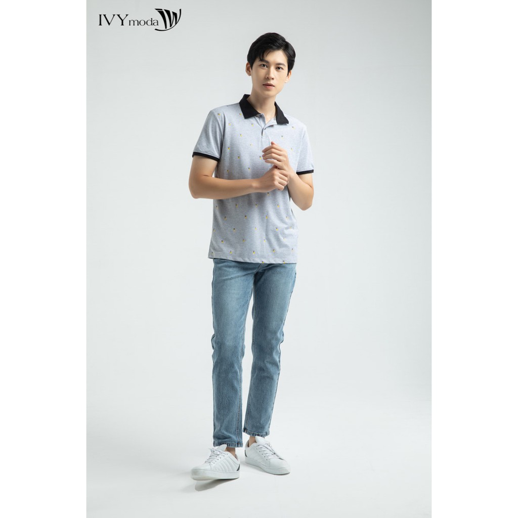 Quần bò nam dáng Slim fit IVY moda MS 25E2534