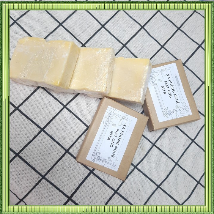 Xà phòng nghệ mật ong handmade - cám gạo trắng da - xà phòng sinh dược  NITA-NTXP01 | BigBuy360 - bigbuy360.vn