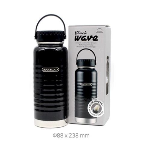 LHC4163BLK - Bình giữ nhiệt Lock&Lock Wave Handle 900ml - Màu đen