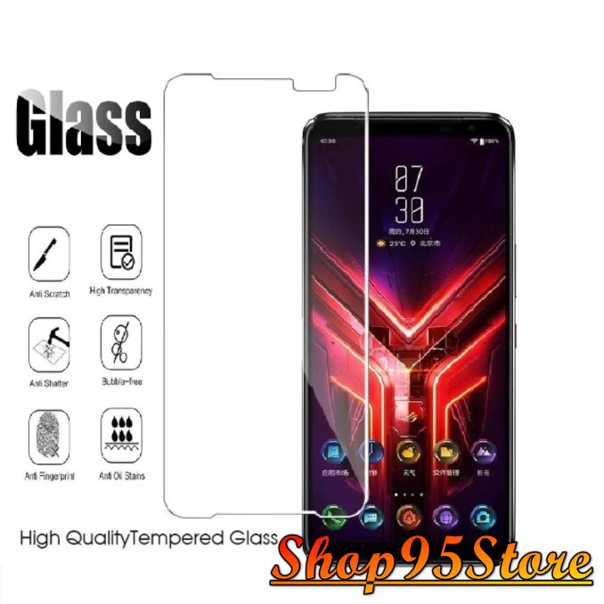 Cường lực trong suốt Asus Rog Phone 2 / 3 (Tặng keo chống hở mép)