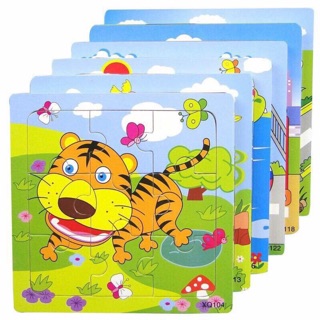 Combo 50 tranh ghép gỗ 9 miếng