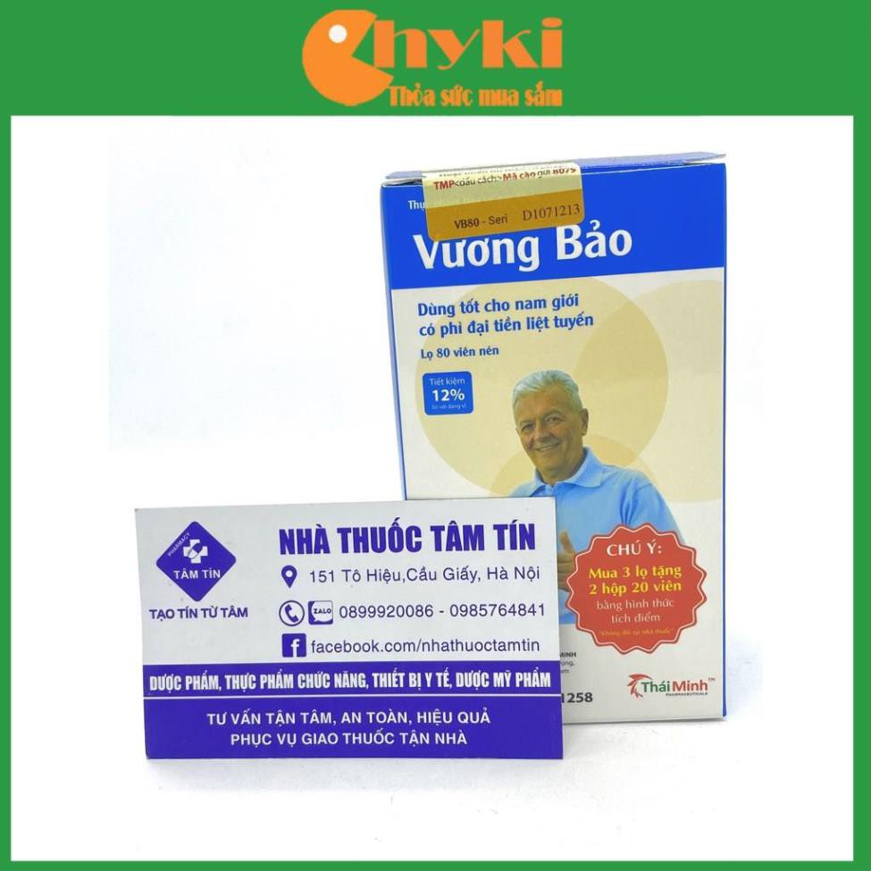 VƯƠNG BẢO - HỘP 20 VIÊN - lọ 80 viên