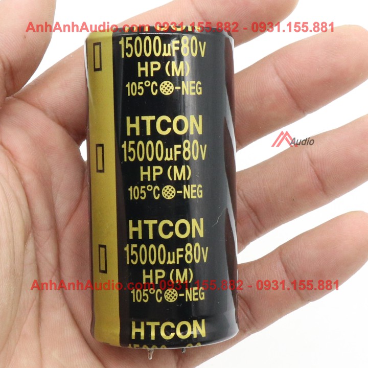 Tụ 15000 80V và 100V HTCON hoặc PTCON, 35x70mm