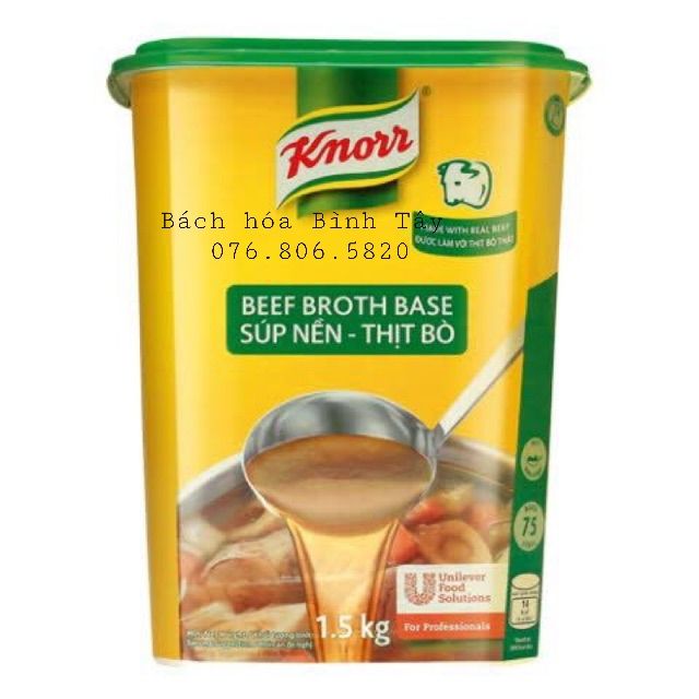 Bột Súp Nền thịt Bò Knorr hộp 1,5kg