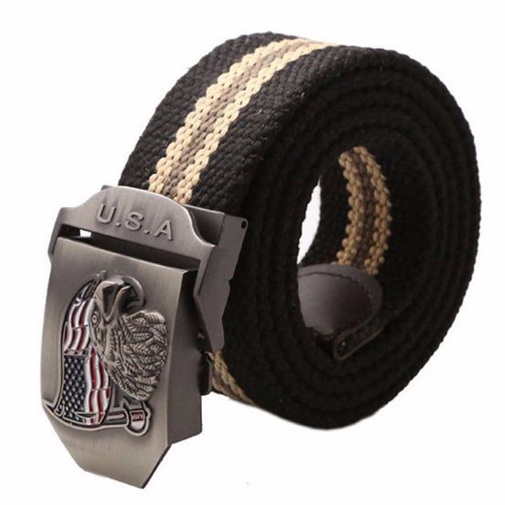 Thắt lưng, nịt lưng vải US Army mặt đại bàng