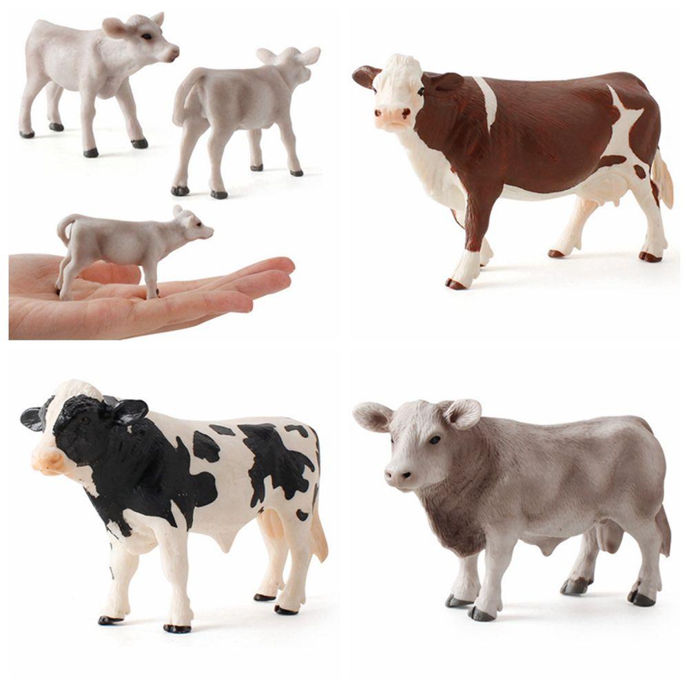 Mô Hình Bò Sữa Mini Sống Động Dành Cho Bé