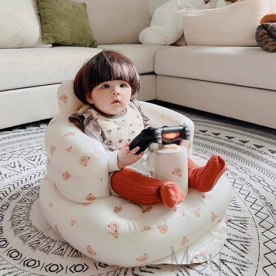Ghế hơi tập ngồi cho bé cao cấp phong cách Hàn Quốc, phù hợp cho bé từ 4 tháng tuổi