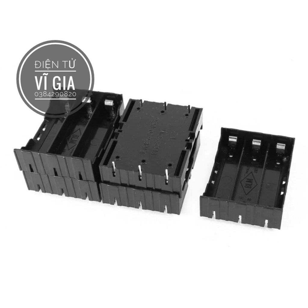 Khay 3 pin 18650 Chụi tải cao loại tốt, nhựa ABS