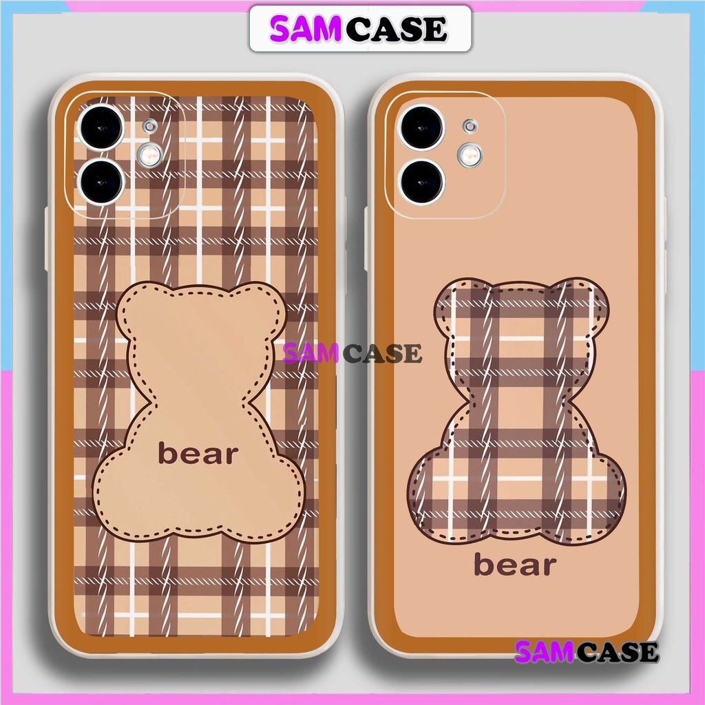 Ốp lưng iPhone 6/6s/7/8/X/XS/XR/11/12/13/14 Pro Plus Max viền vuông chống sốc bảo vệ camera silicon mềm Bear Bea2122