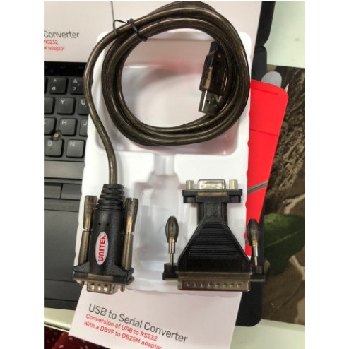 Cáp USB to Com (USB to RS232) 1.5M Unitek Y-105A kèm DB9F to DB25M Adapter | BigBuy360 - bigbuy360.vn