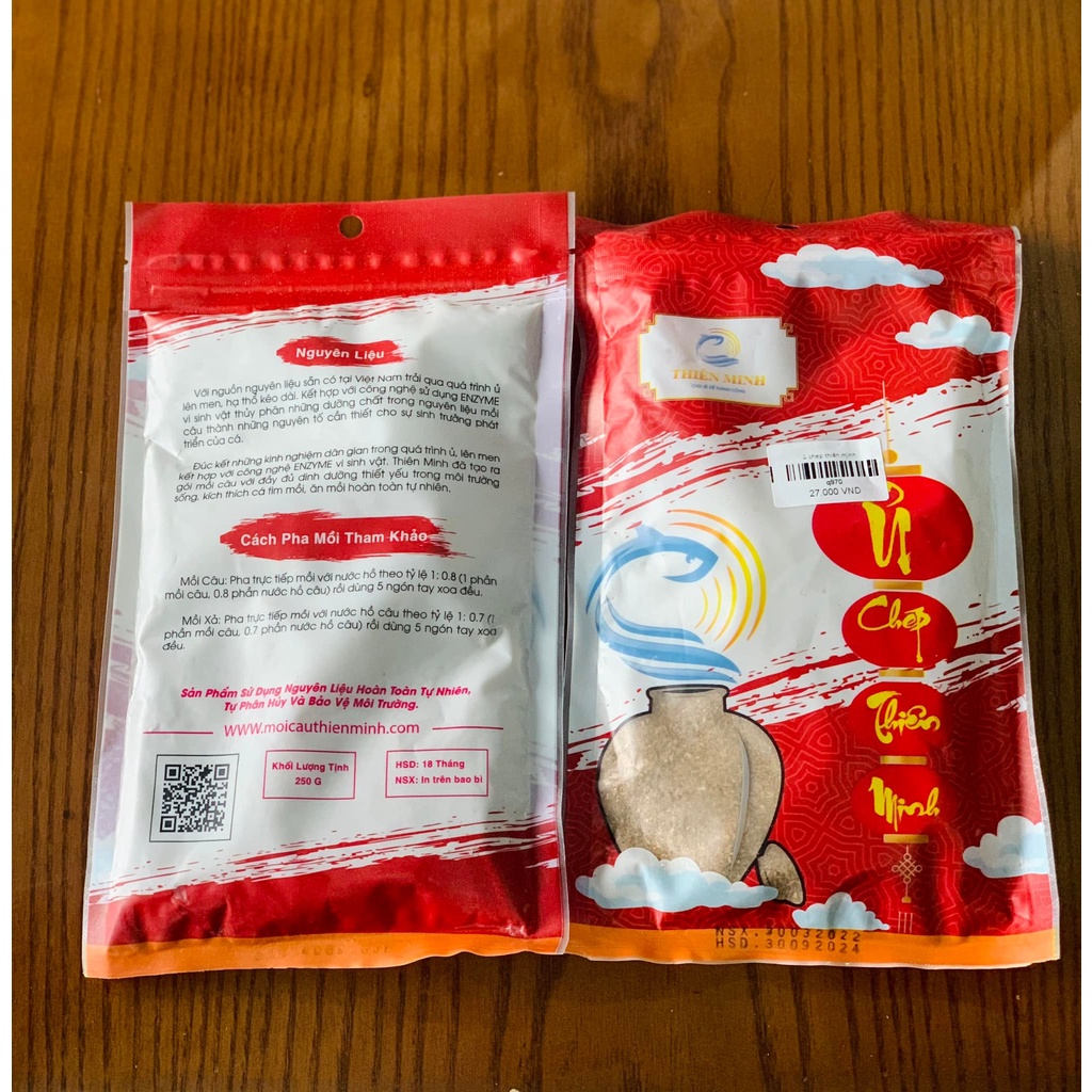 Mồi Câu Cá Ủ CHÉP THIÊN MINH GÓI 250g Siêu Hot 2021 |CHÍNH HÃNG| Thiên Minh