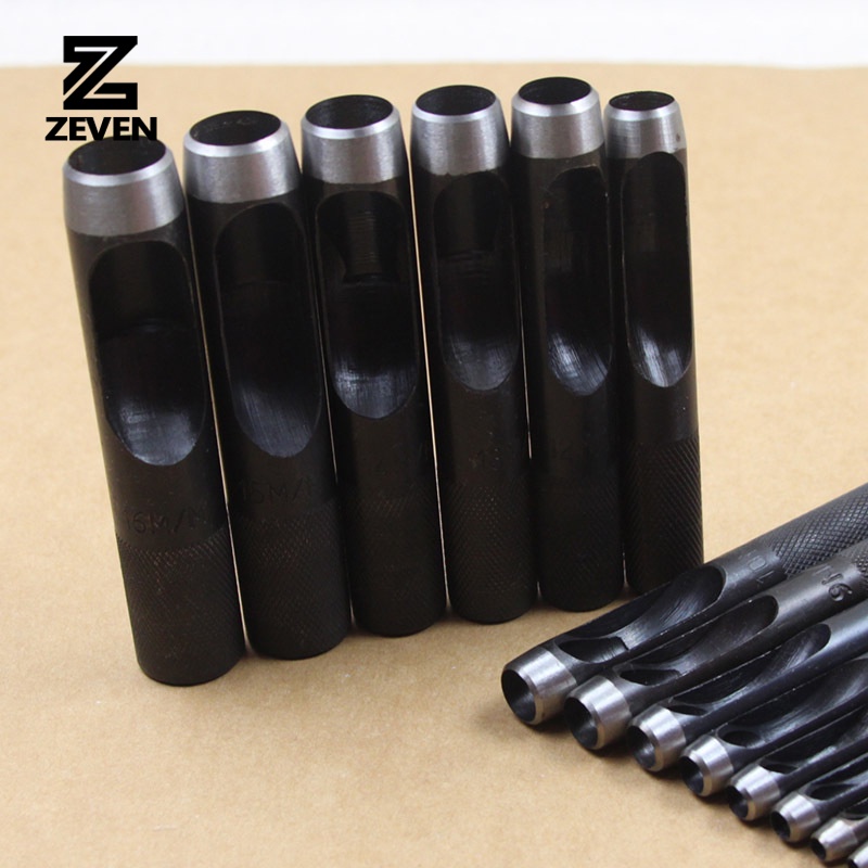 Dụng Cụ Đục Lỗ Đồ Da Chống Trượt Đầu Tròn 1-25mm
