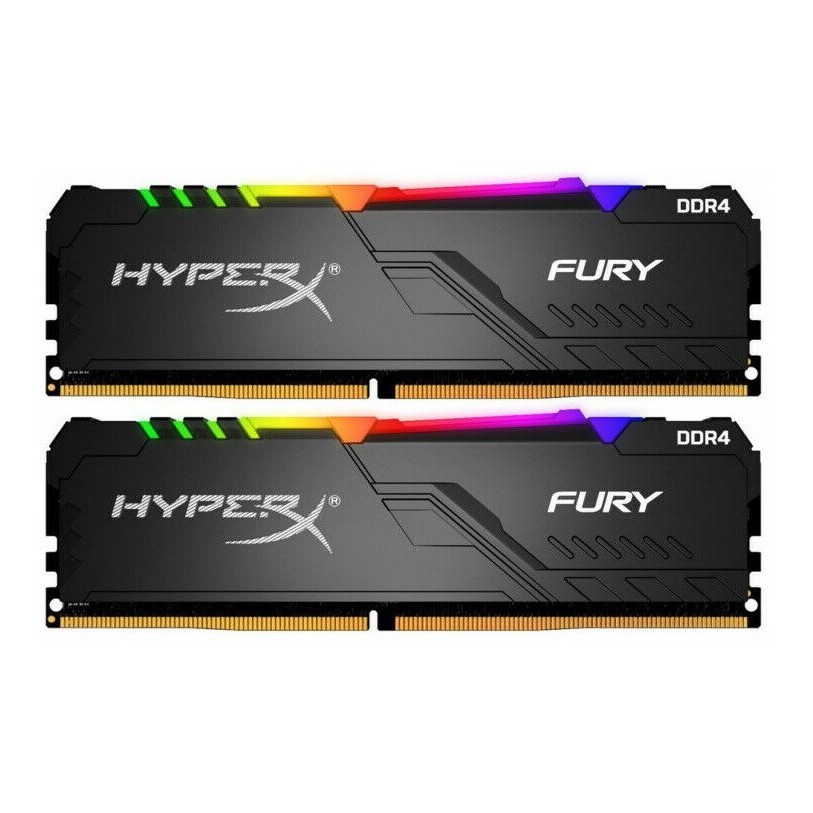 Ram PC Kingston HyperX Fury RGB 16GB 3200MHz DDR4 (Kit 2x8GB) - HX432C16FB3AK2/16