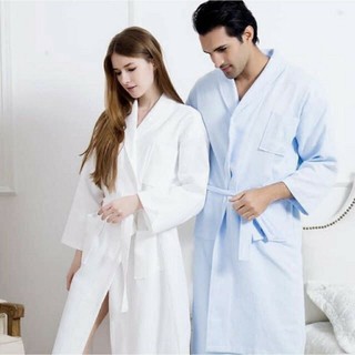ÁO CHOÀNG TẮM NAM NỮ MÀU TRẮNG TỔ ONG CAO CẤP