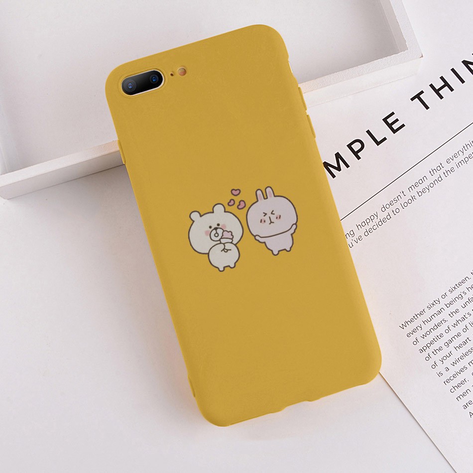 (FREESHIP toàn quốc đơn 50k)Ốp lưng Iphone 6/7 in hình Couple thỏ đáng yêu cực đẹp