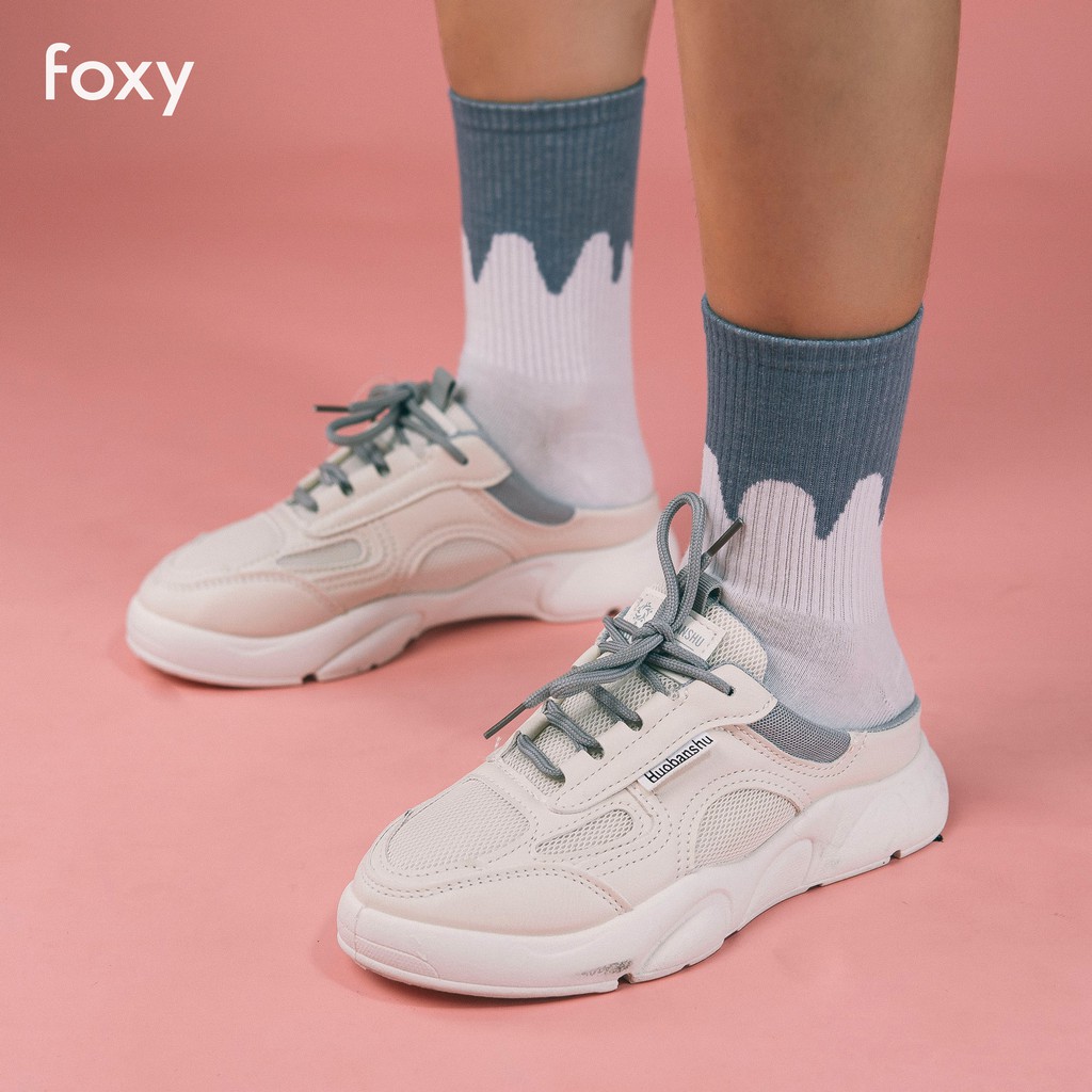 Giày Sục Thể Thao Nữ FOXY Dáng Mule Đế Tăng Chiều Cao Siêu Êm Thoáng Khí - FOX027