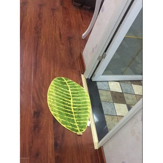 Thảm len hình chiếc lá siêu thấm - siêu đẹp.