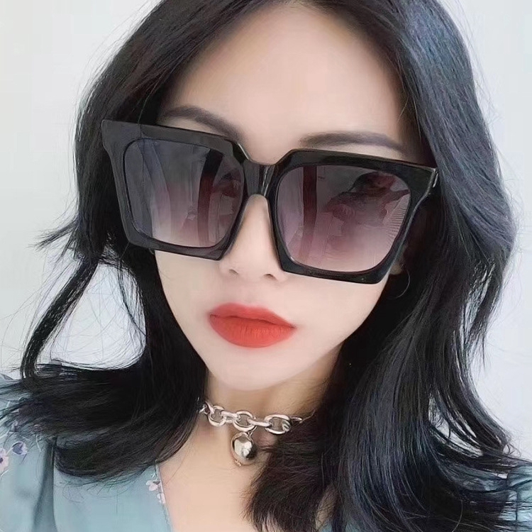 Kính Mát Gọng Vuông Chống Tia UV Phong Cách Hàn Quốc Cho Nữ