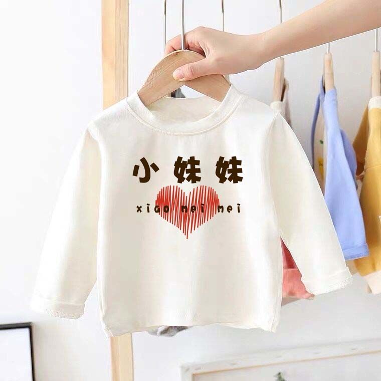 Áo Thun Cotton Tay Dài Màu Trắng Phong Cách Mới Cho Bé Gái 20