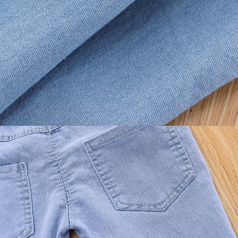 Quần Jean Dài Dáng Suông Thời Trang Mùa Thu Cho Trẻ Em Gái