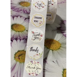 50 cái tem dán Thank You (chọn mẫu)