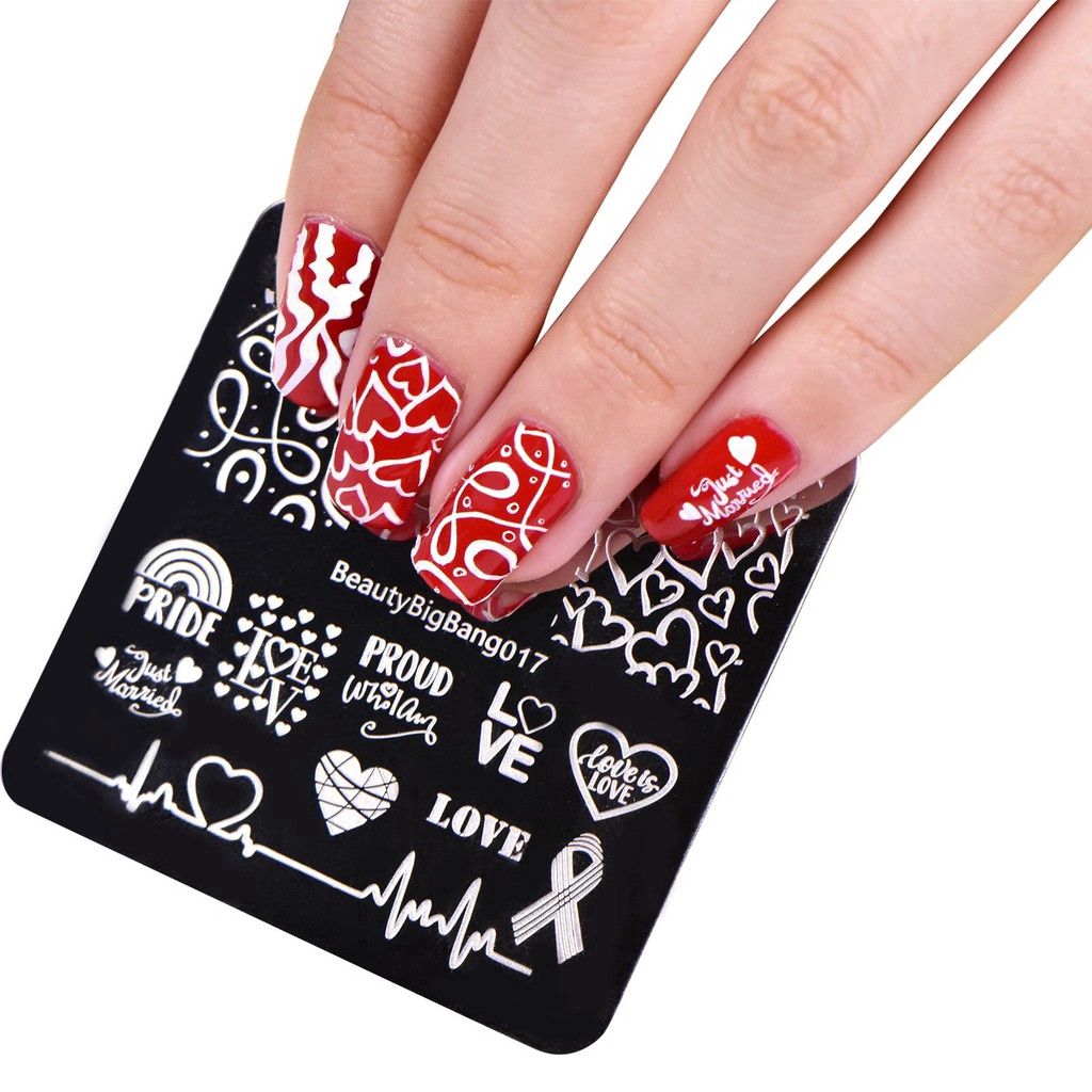 Khuôn đóng dấu trang trí móng BeautyBigBang 6*6cm