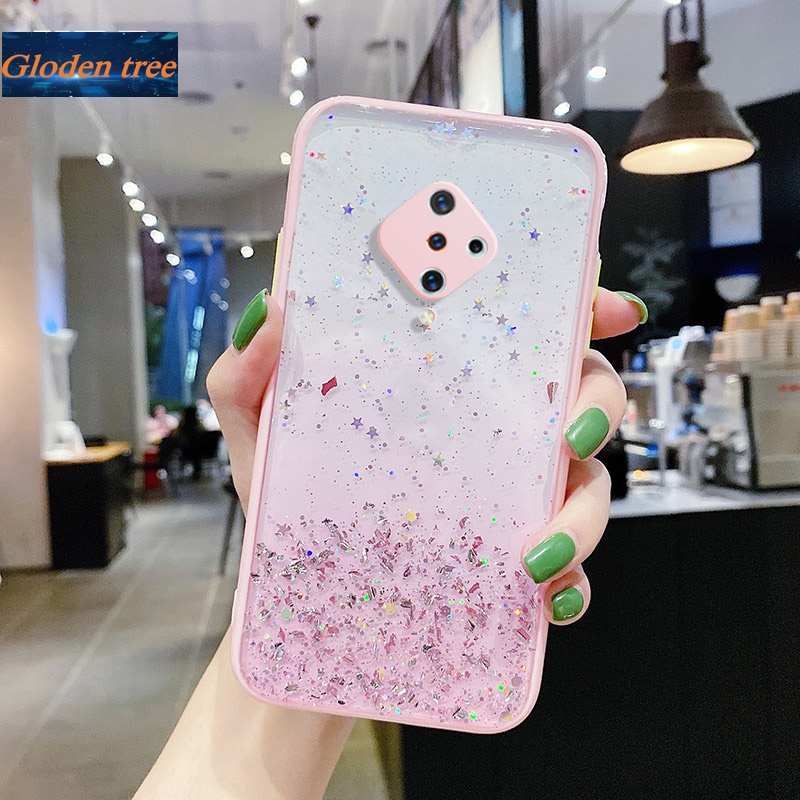 Ốp Điện Thoại Mềm Chống Sốc Họa Tiết Ngôi Sao Lấp Lánh Cho Vivo S1 Pro V20 Se