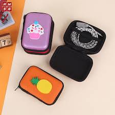 🚀Túi Đựng Tai Nghe-Bộ Sạc 🚀 Hinh Chữ Nhật Có Hình Nhiều Màu Sắc Đáng Yêu 11x8x4cm Chắc Chắn Tiện Lợi