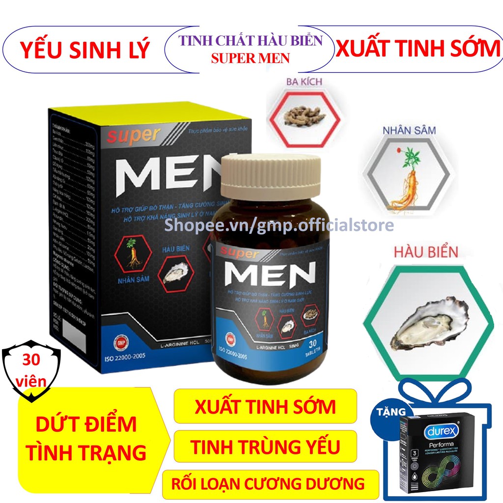 [DỨT ĐIỂM YẾU SINH LÝ] Tinh chất hàu biển SUPER MEN cải thiện tình trạng xuất tinh sớm yếu sinh lý rối loạn cương dương | BigBuy360 - bigbuy360.vn