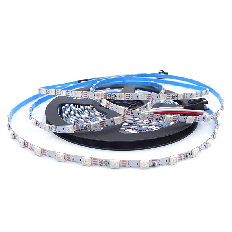 LED DÁN WS2812B MỎNG 5MM LOẠI PHỔ THÔNG CUỘN 1 MÉT ĐIỆN ÁP 5V | BigBuy360 - bigbuy360.vn