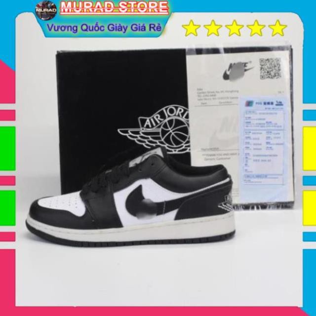 [TẶNG TẨY VỆ SINH+TẤT] Giày thể thao sneaker J D thấp đen full  box JET2