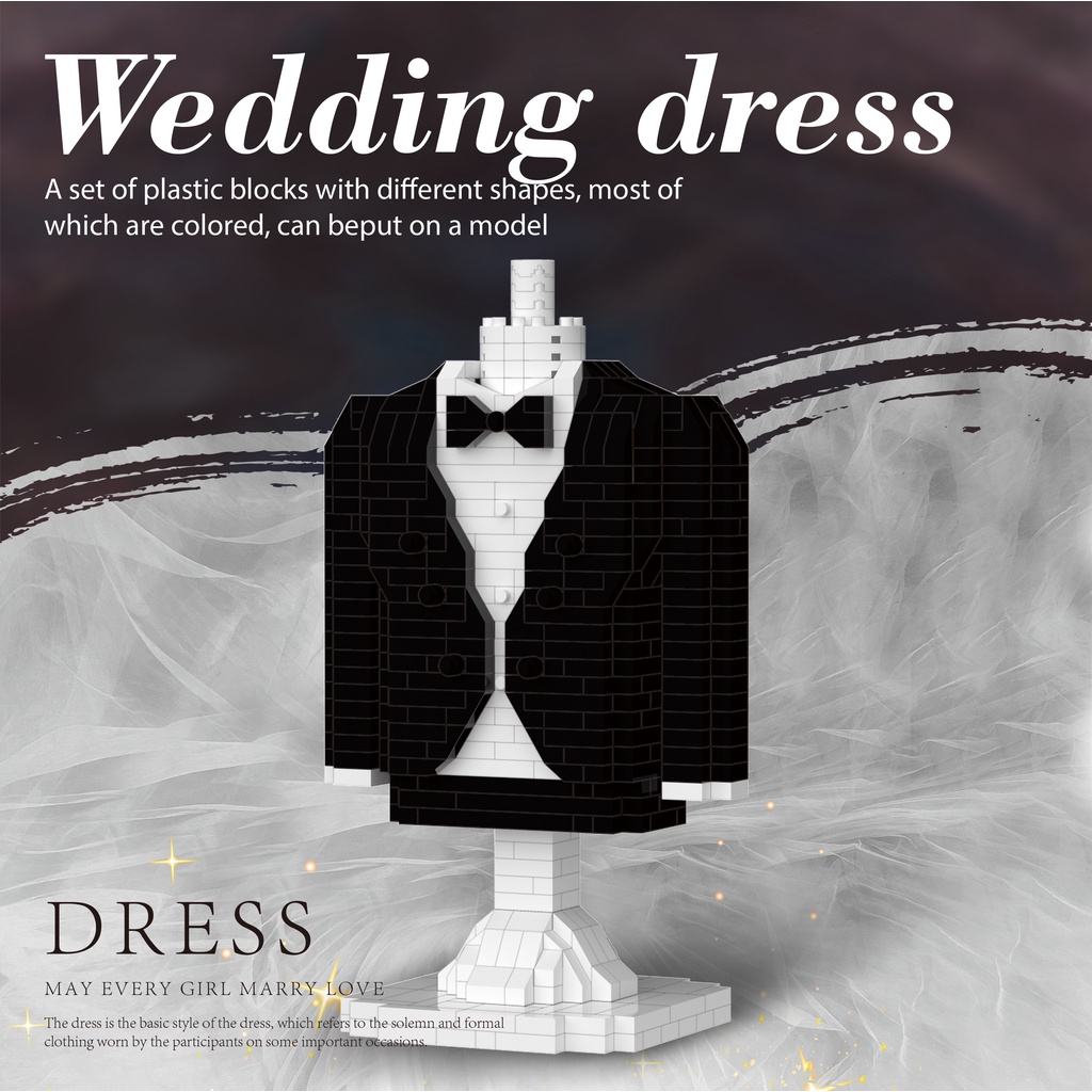 Hộp Đựng Đồ Chơi Lắp Ráp Khối Hình Tòa Nhà Dùng Làm Quà Tặng Đám Cưới /