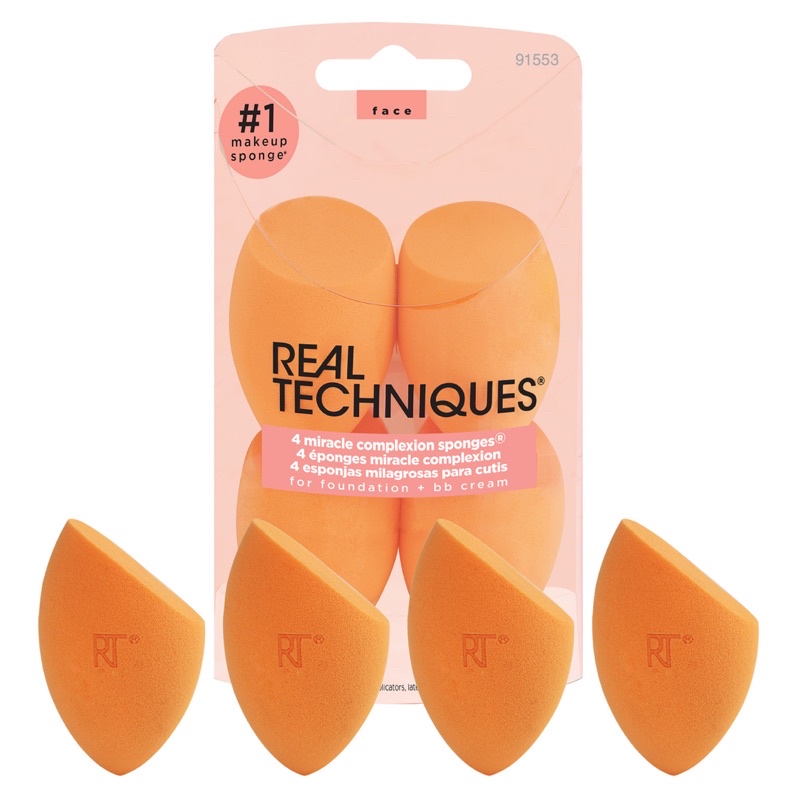 Mút tán kem nền RT angelashop mền mịn ít ăn phấn mút nở to giúp tán kem nền đều trên bề mặt da( set 4 cái)