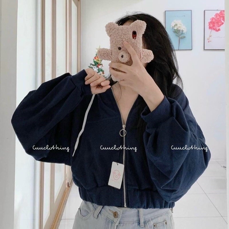 Áo Nỉ Croptop Tay Dơi Freesize Dưới 65Ký | BigBuy360 - bigbuy360.vn