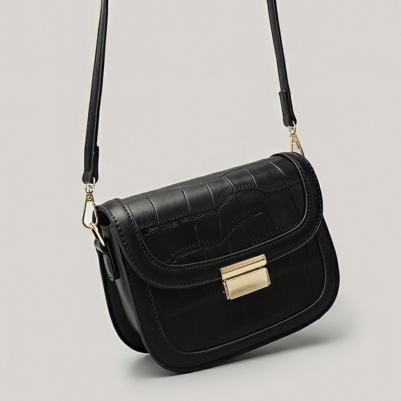 Faya -Túi xách dáng bầu da vân sang trọng T1166